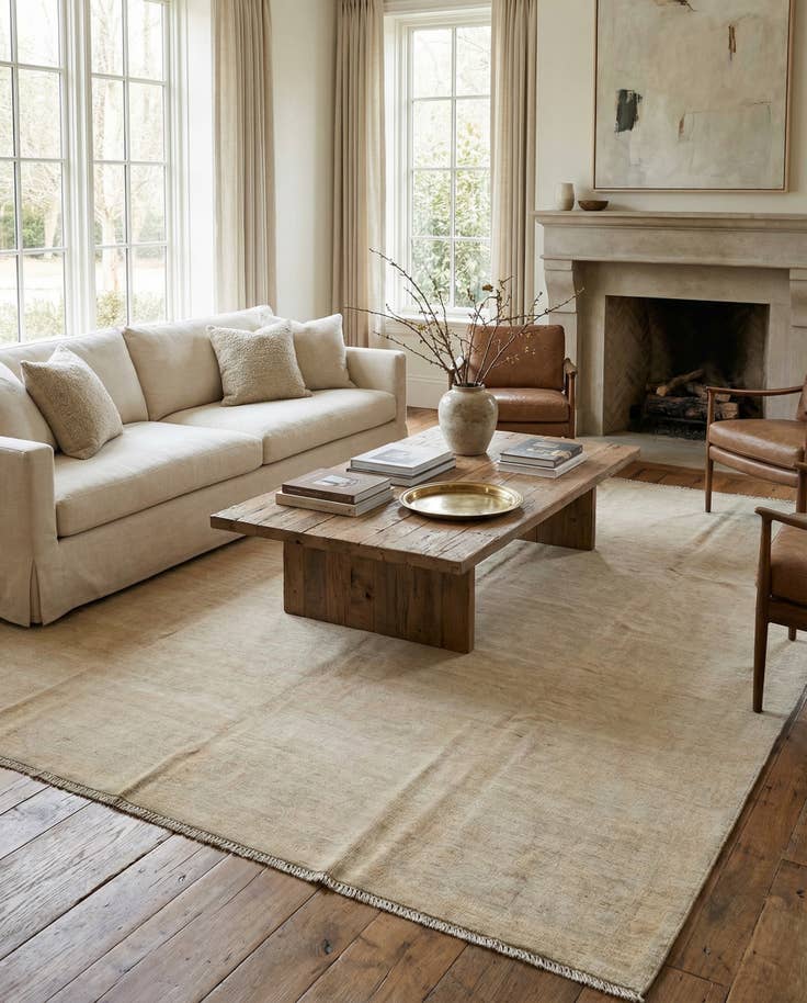 Detail image of 8' x 10' 5 Hand Knotted Oushak Wool Rug