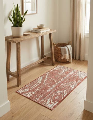 2' x 3' Easy-Clean Bohemian Indoor / Outdoor Rug