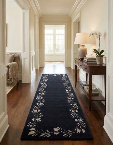 2' 11 x 9' 6 Hand Knotted Darya Wool Runner Rug