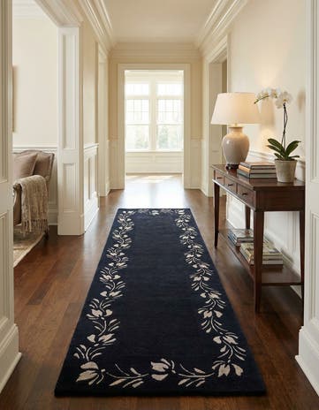 2' 11 x 9' 6 Hand Knotted Darya Wool Runner Rug