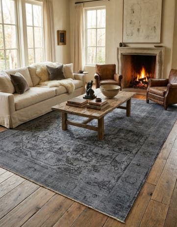 8' x 11' Hand Knotted Ultra Vintage Persian Wool Rug