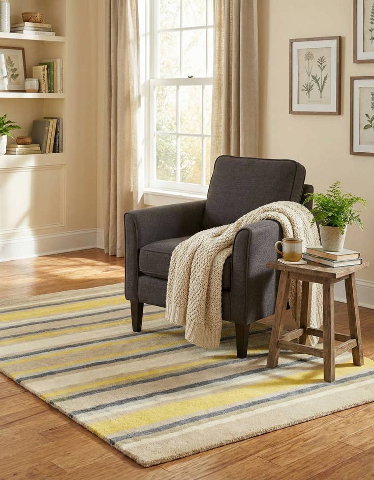 Detail image of 3' 9 x 5' 7 Luna Wool Rug