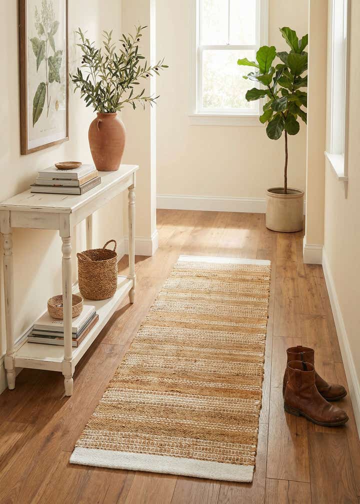 2' x 8' Hand Woven Lariat Runner Rug