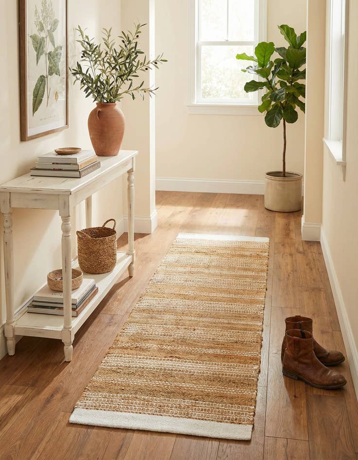 Detail image of  2' x 8'  Hand Woven Lariat Runner Rug