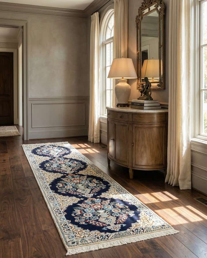 1' 6 x 6' 3 Hand Knotted Nain Rug