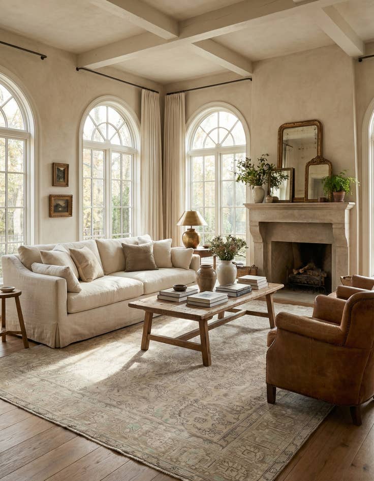 Detail image of  8' x 10' 7  Hand Knotted Ultra Vintage Persian Wool Rug