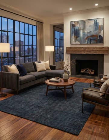 6' 2 x 9' 10 Hand Knotted Darya Wool Rug