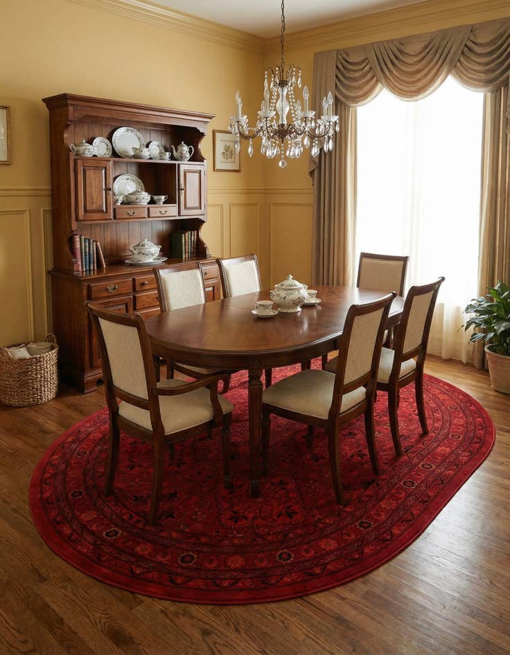 Detail image of 7' 10 x 10' Bokhara Oval Rug