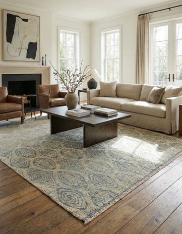 5' 9 x 7' 9 Hand Knotted Darya Wool Rug