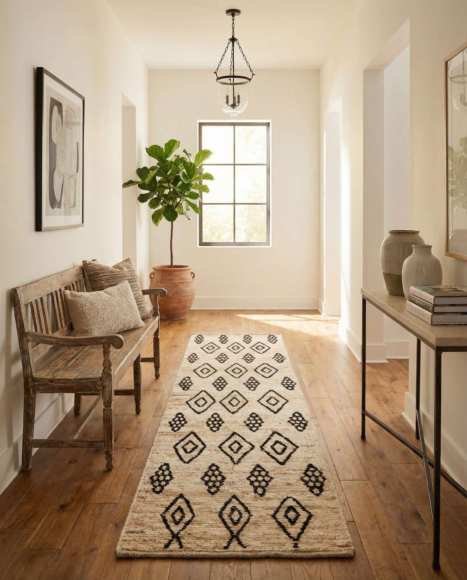 2' 10 x 12' 1 Hand Knotted Moroccan Wool Runner Rug