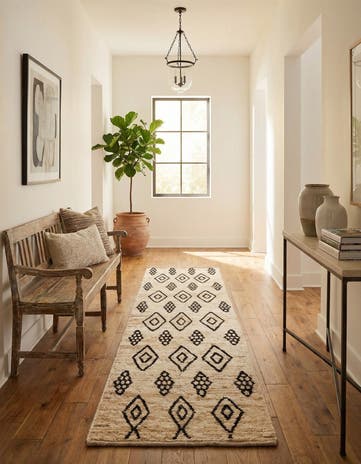2' 10 x 12' 1 Hand Knotted Moroccan Wool Runner Rug