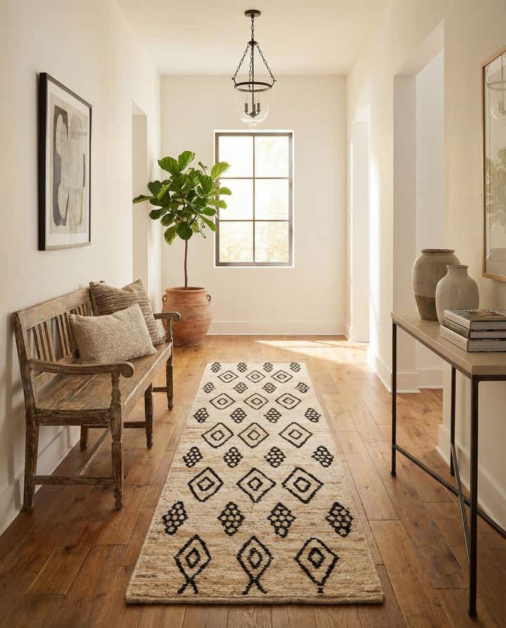 2' 10 x 12' 1 Hand Knotted Moroccan Wool Runner Rug