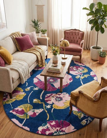 7' 10 x 10' Bloom Oval Rug