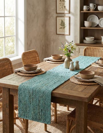 1' 2 x 6' 1 Handmade Braided Jute Table Runner Rug