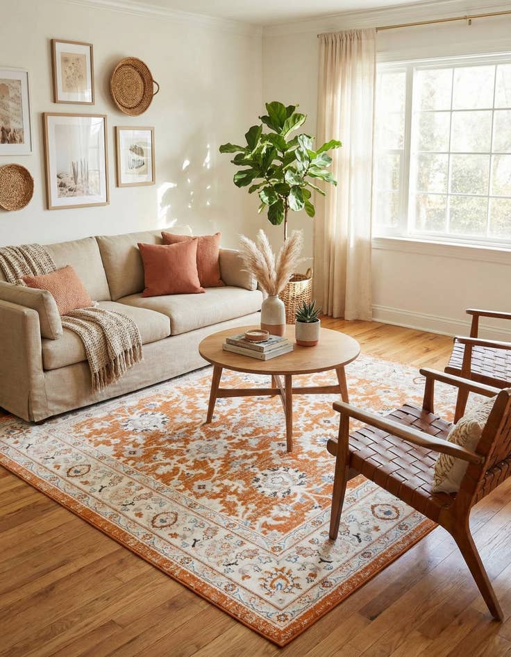 Detail image of 7' 10 x 7' 10 Charlotte Square Rug