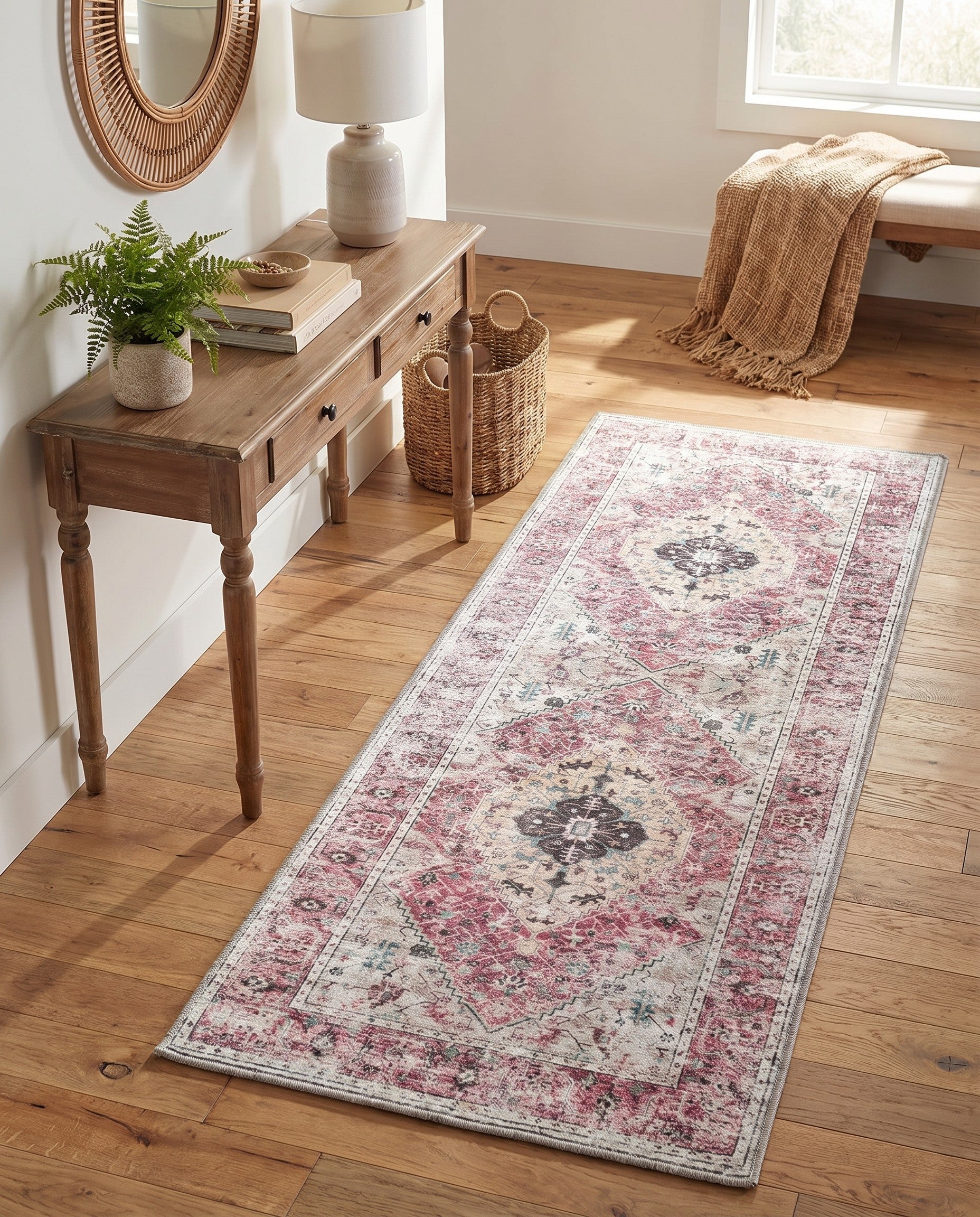 2' x 5' Washable Yara Runner Rug