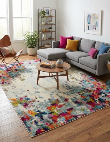 9' 10 x 13' Washable Theia Rug