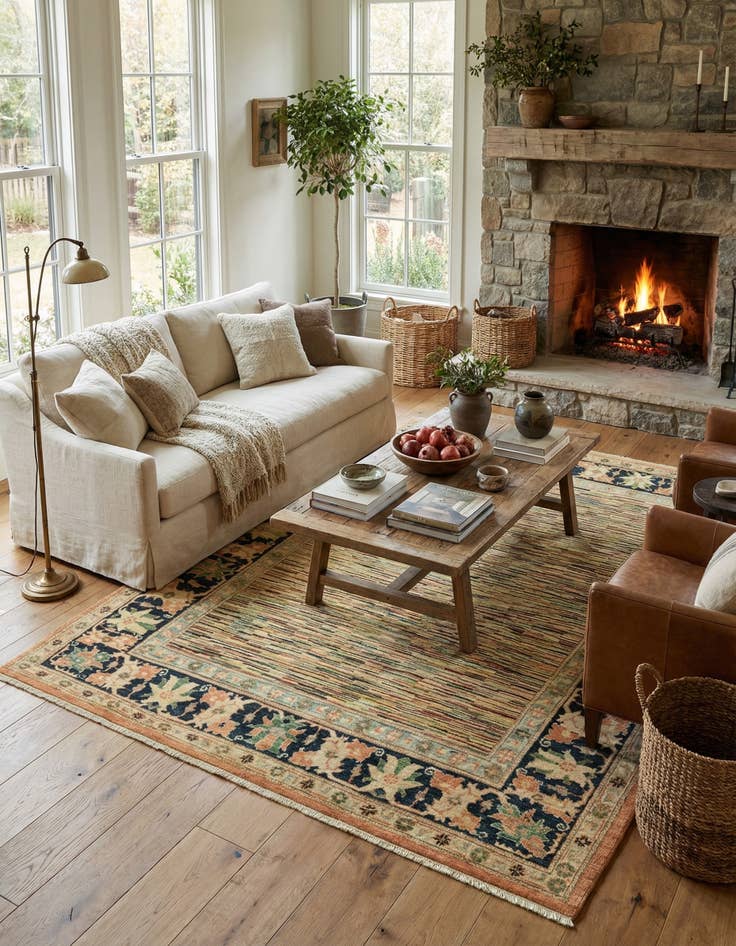 Detail image of 5' 8 x 7' 4  Hand Knotted Kashkuli Gabbeh Wool Rug