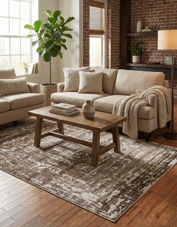Chocolate Brown Hermitage Rug