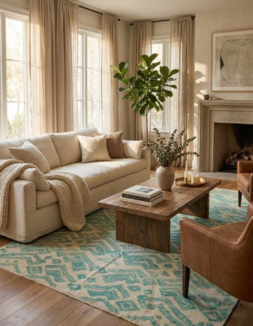 8' 2 x 10' Hand Knotted Darya Wool Rug