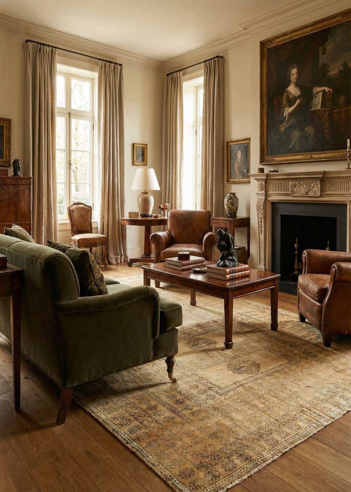 4' 3 x 6' 11 Vintage Royal Rug