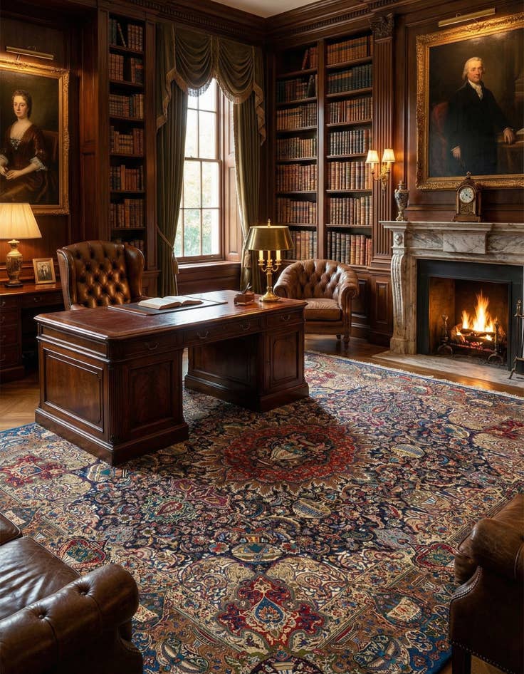 Detail image of 10' x 12' 3 Kashmar Wool Rug