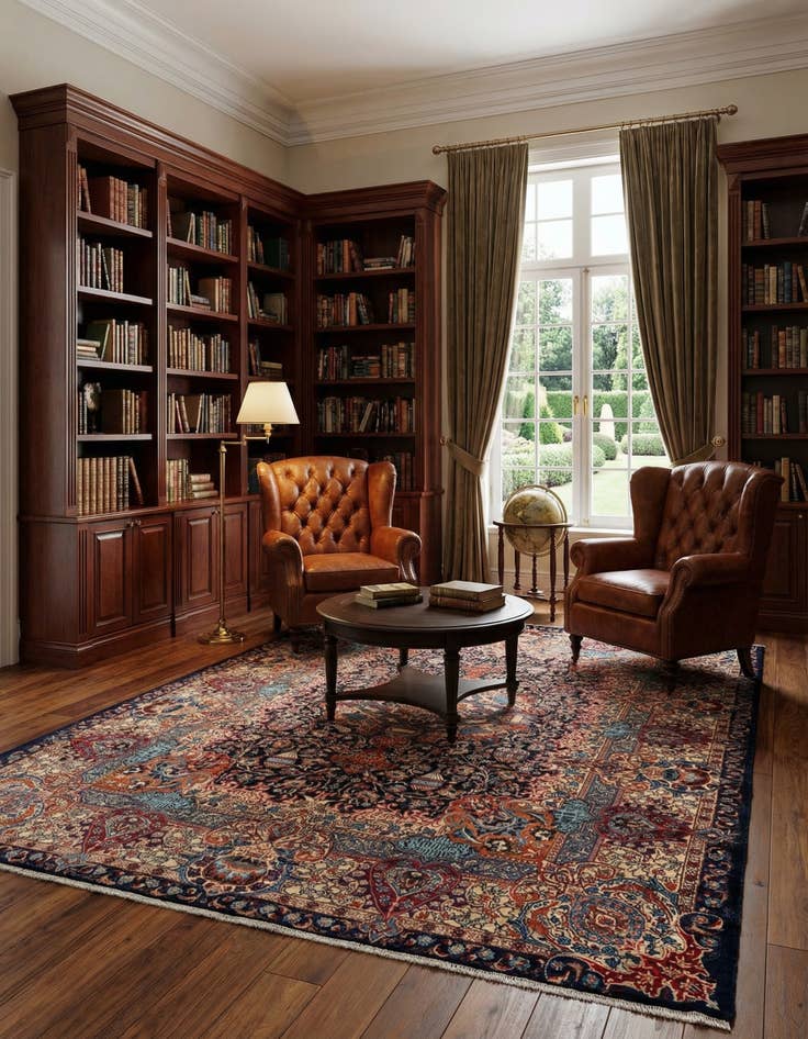 Detail image of 9' 8 x 12' 6 Kashmar Wool Rug