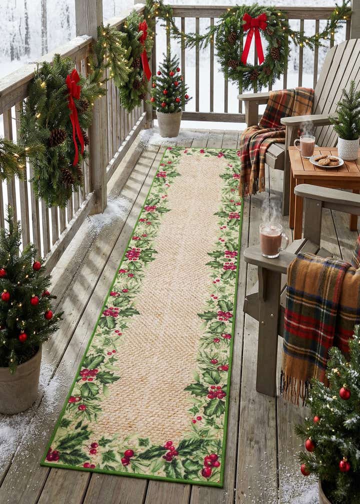 2' x 10' Easy-Clean Jill Zarin Caribbean Indoor / Outdoor Runner Rug
