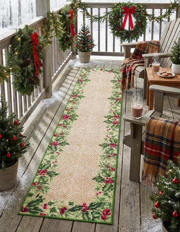 2' x 10' Easy-Clean Jill Zarin Caribbean Indoor / Outdoor Runner Rug