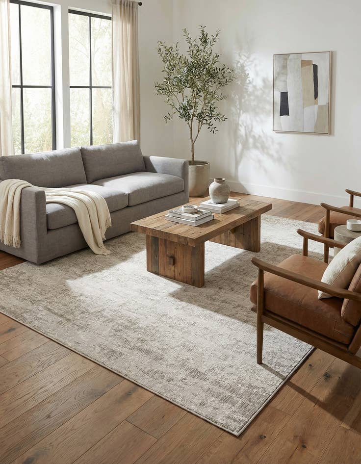 Detail image of  9' x 12'  Washable Modern Indoor / Outdoor Rug