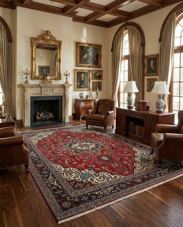 Detail image of 6' 10 x 10' 4 Tabriz Rug