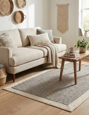 5' 1 x 8' Handmade Braided Jute Rug
