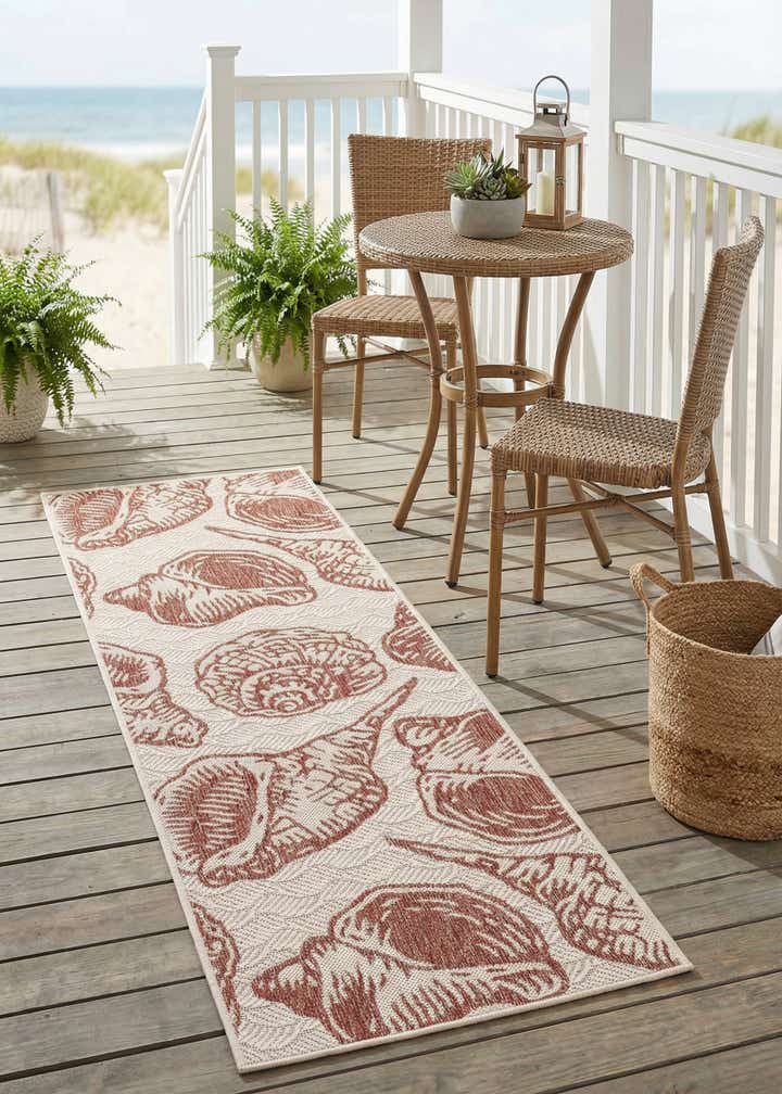 2' x 6' Easy-Clean Coastal Indoor / Outdoor Runner Rug