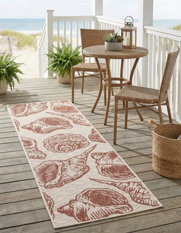 2' x 6' Easy-Clean Coastal Indoor / Outdoor Runner Rug