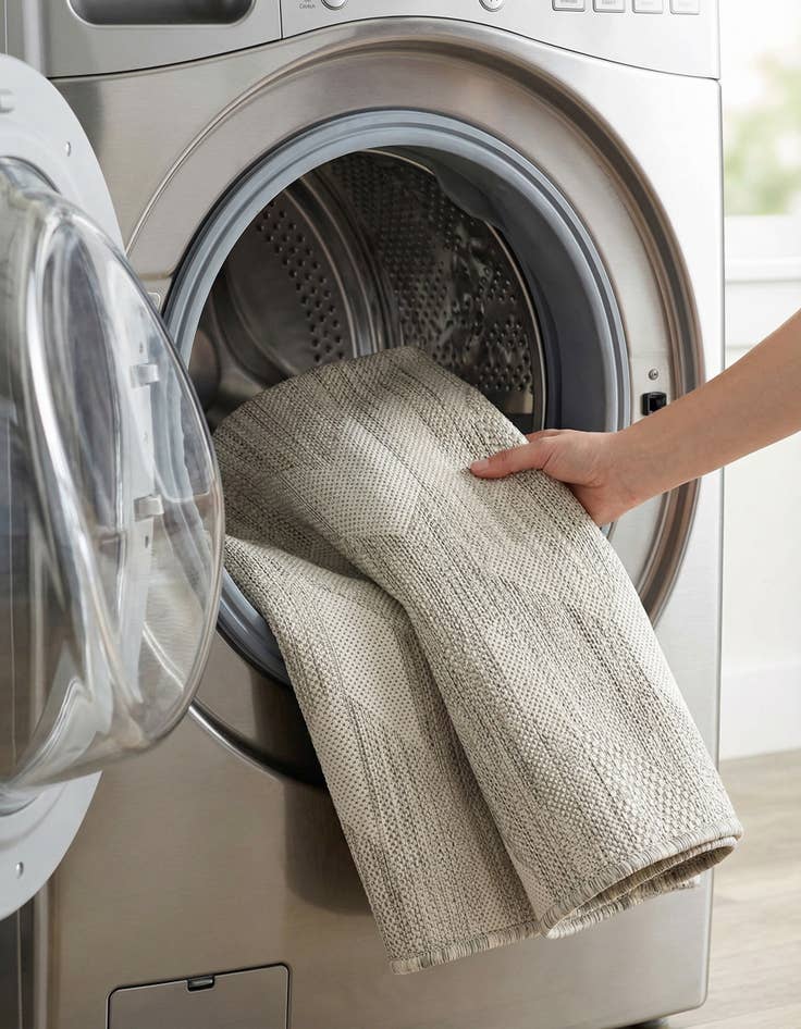 Detail image of  2' x 4'  Washable Modern Indoor / Outdoor Runner Rug