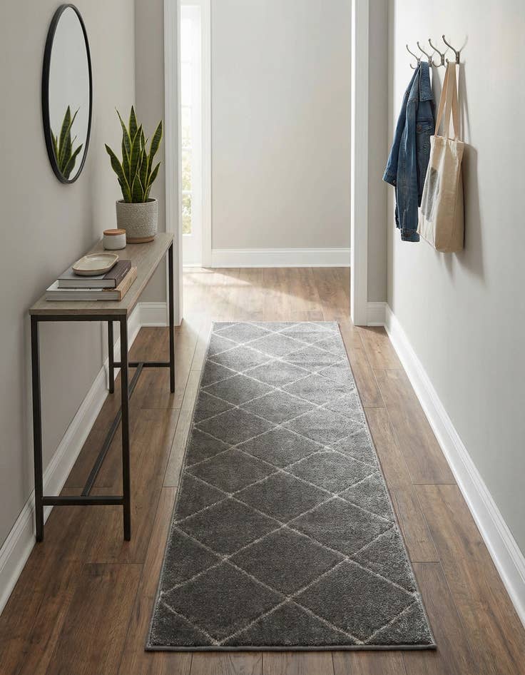 Detail image of  2' x 8' Vogue Geo Runner Rug