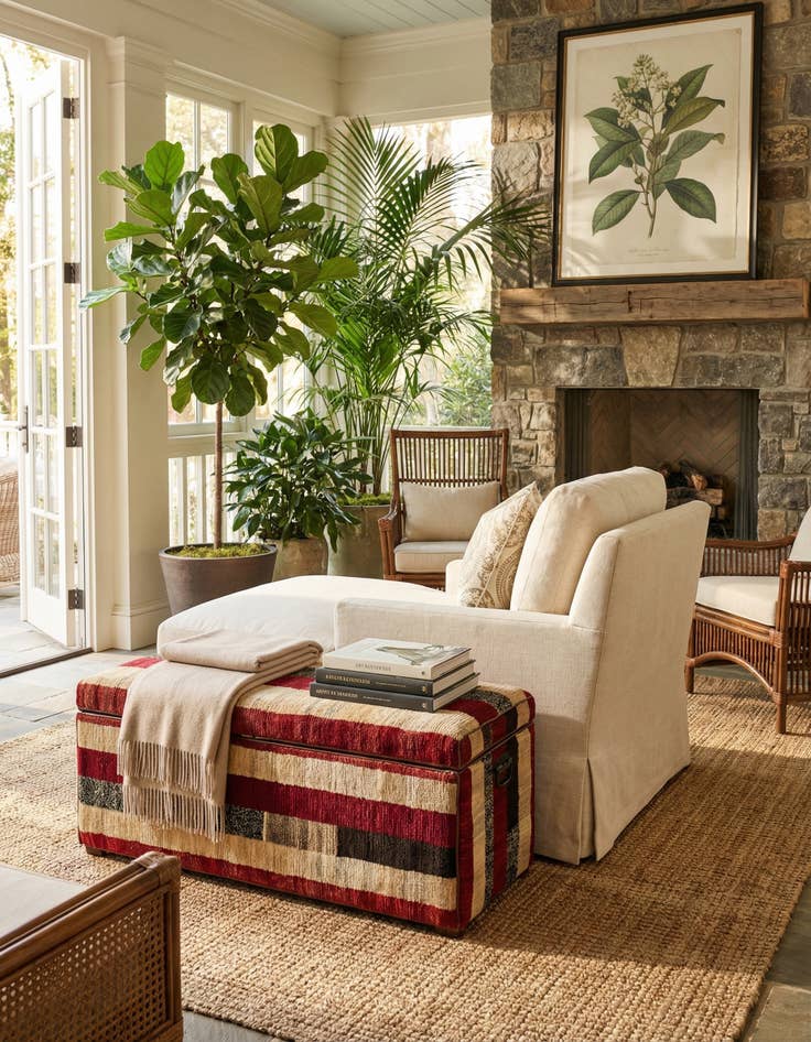 Detail image of 1' 6 x 3' 4  Hand Knotted Furniture Trunk