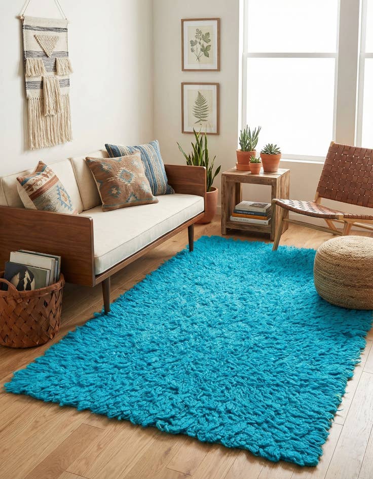 Detail image of  3' x 5' 3  Hand Knotted Moroccan Wool Rug