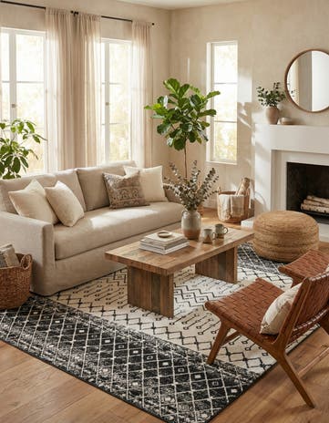 10' x 13' Moroccan Trellis Rug