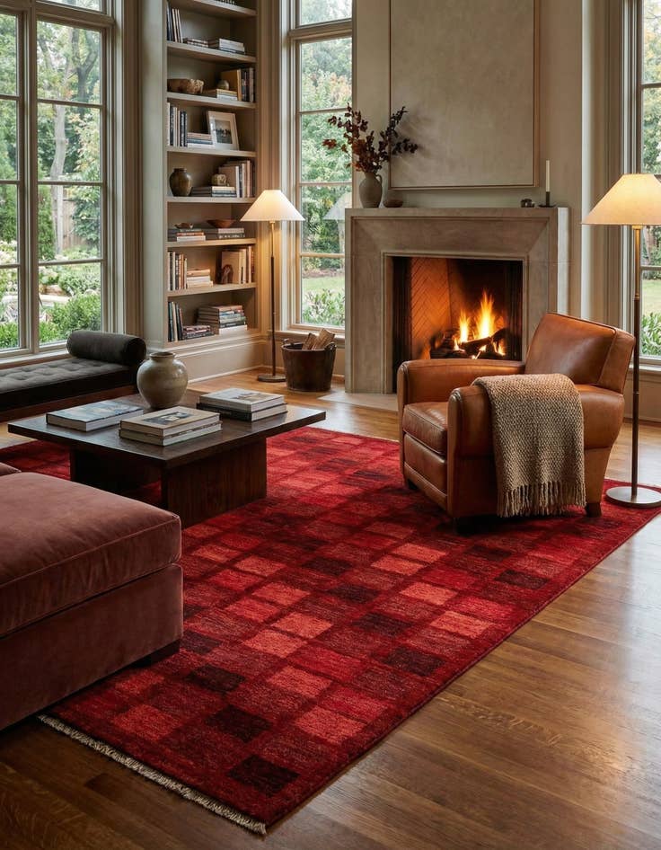 Detail image of 5' 6 x 8' 3 Juma Wool Rug