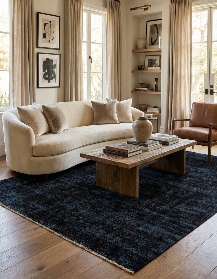 Detail image of 6' 5 x 9' 6  Hand Knotted Ultra Vintage Persian Wool Rug