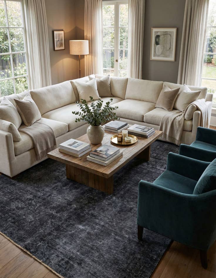 Detail image of 8' 1 x 12'  Hand Knotted Ultra Vintage Persian Wool Rug