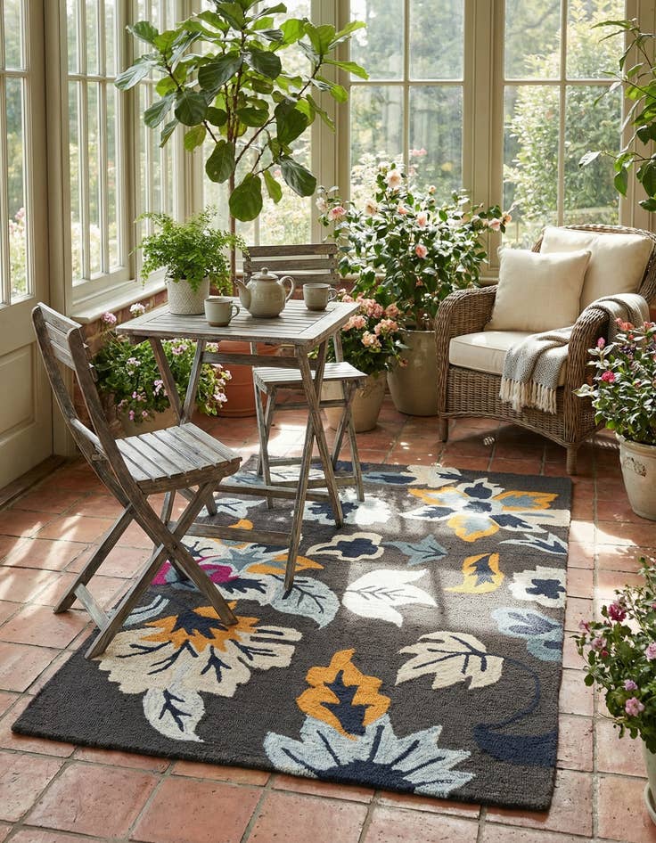 Detail image of 4' x 6' Agra Rug