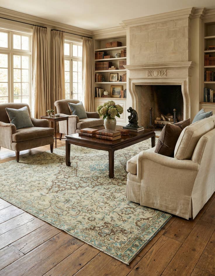 Detail image of 6' 8 x 8' 6 Vintage Royal Rug