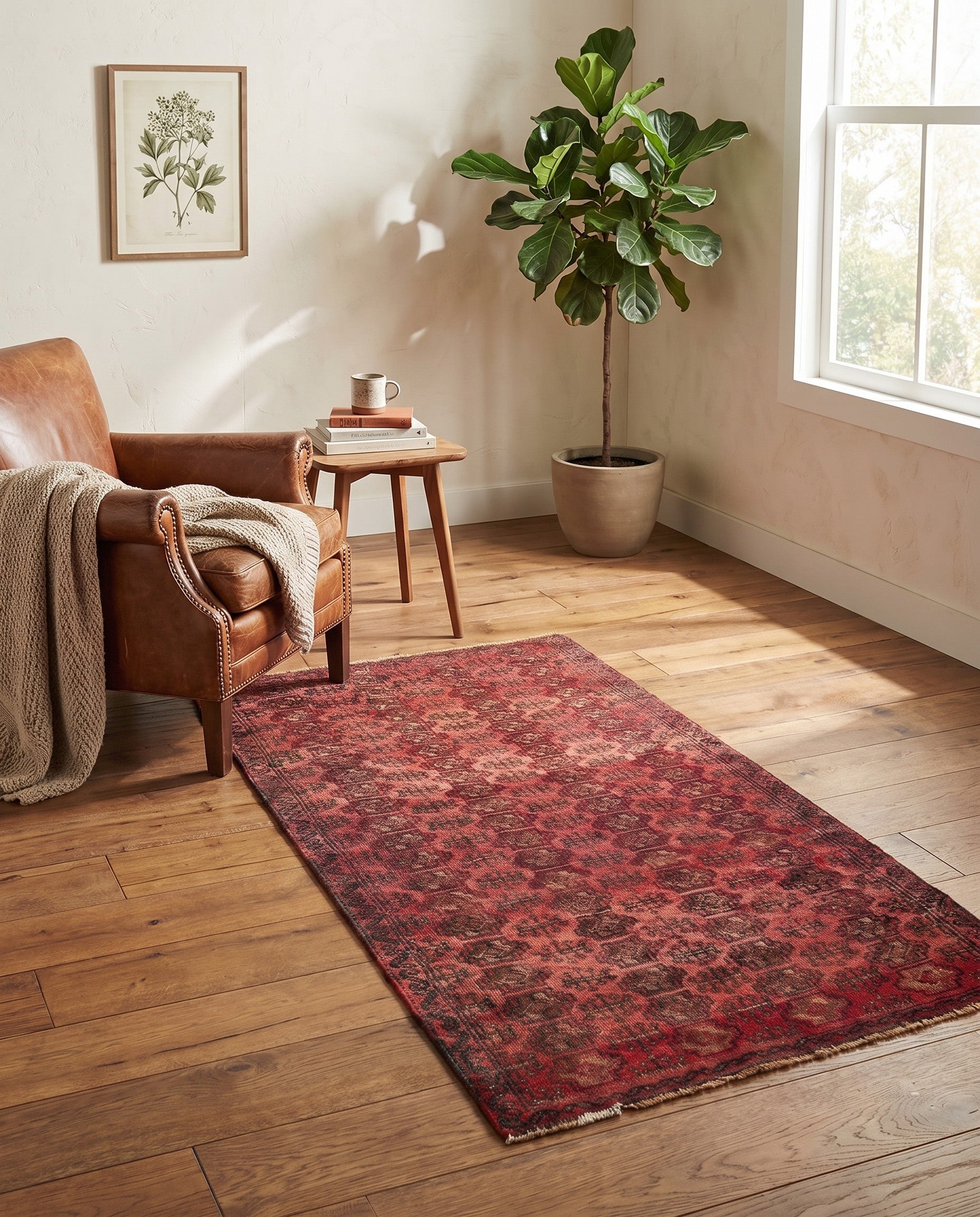 2' 10 x 5' 5 Hand Knotted Ultra Vintage Persian Wool Rug