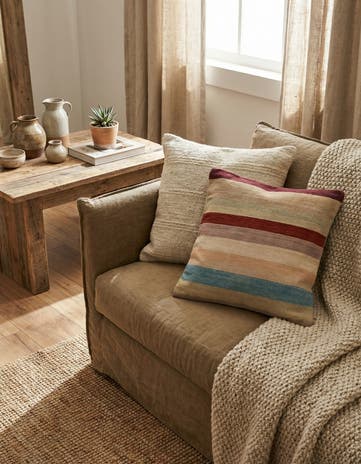 2' 5 x 2' 5 Hand Woven Pillow Wool Square Rug