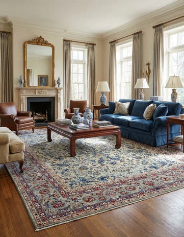 10' 1 x 13' 3 Kashan Wool Rug