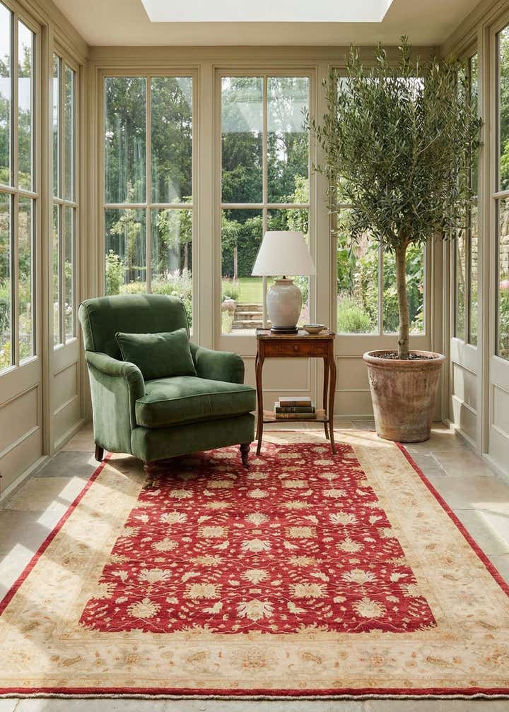 10' 2 x 16' 1 Hand Knotted Peshawar Ziegler Rug