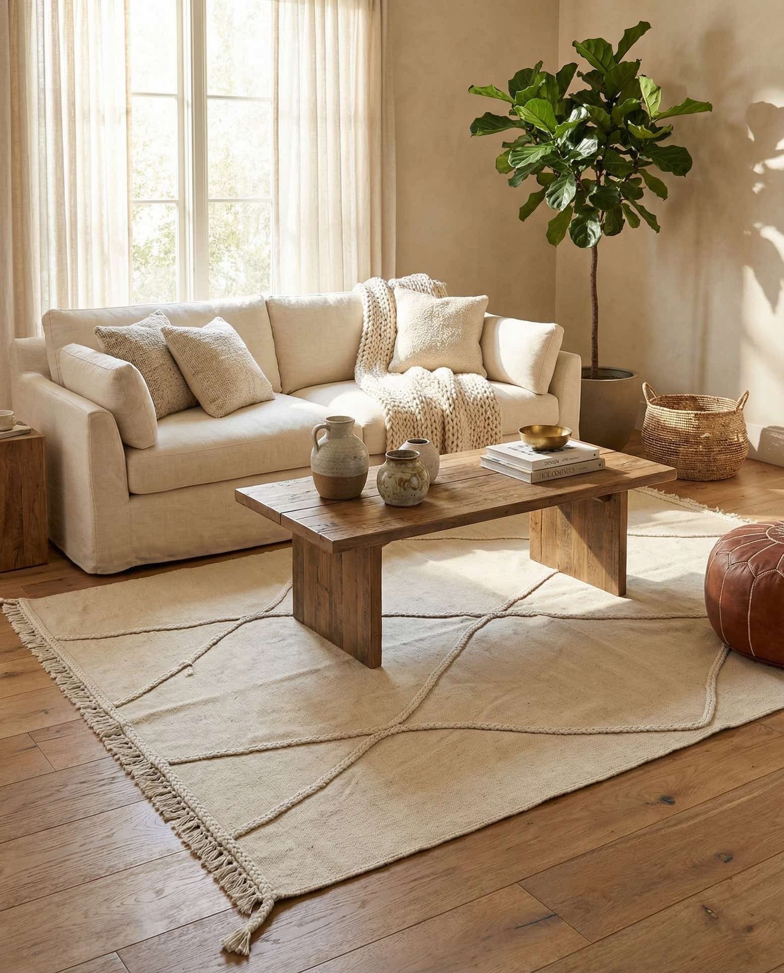 4' 2 x 6' Hand Woven Kilim Modern Wool Rug