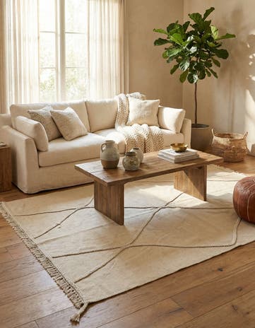 4' 2 x 6' Hand Woven Kilim Modern Wool Rug